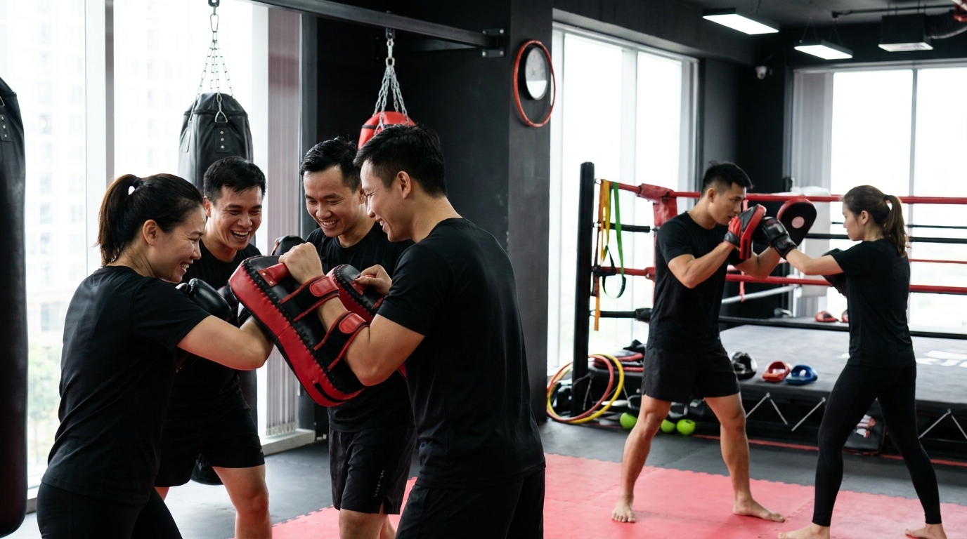 Nên chọn lớp nhóm hay lớp cá nhân khi học kickboxing?
