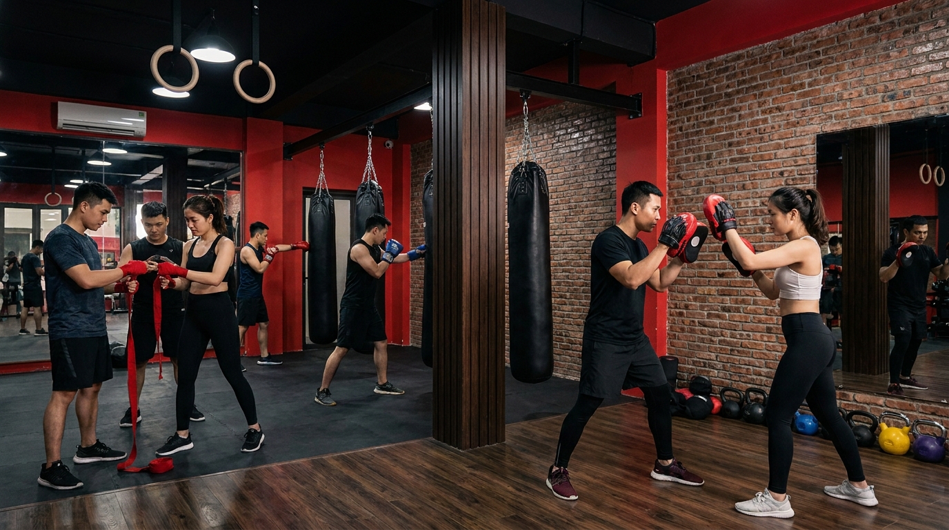 Học boxing nhóm hay PT 1-1 Hà Nội – Hướng dẫn chi tiết từ AKC Fitness